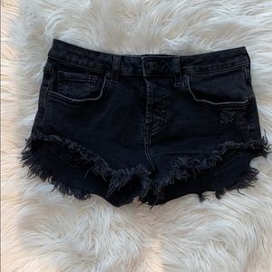 Forever 21 black jean shorts